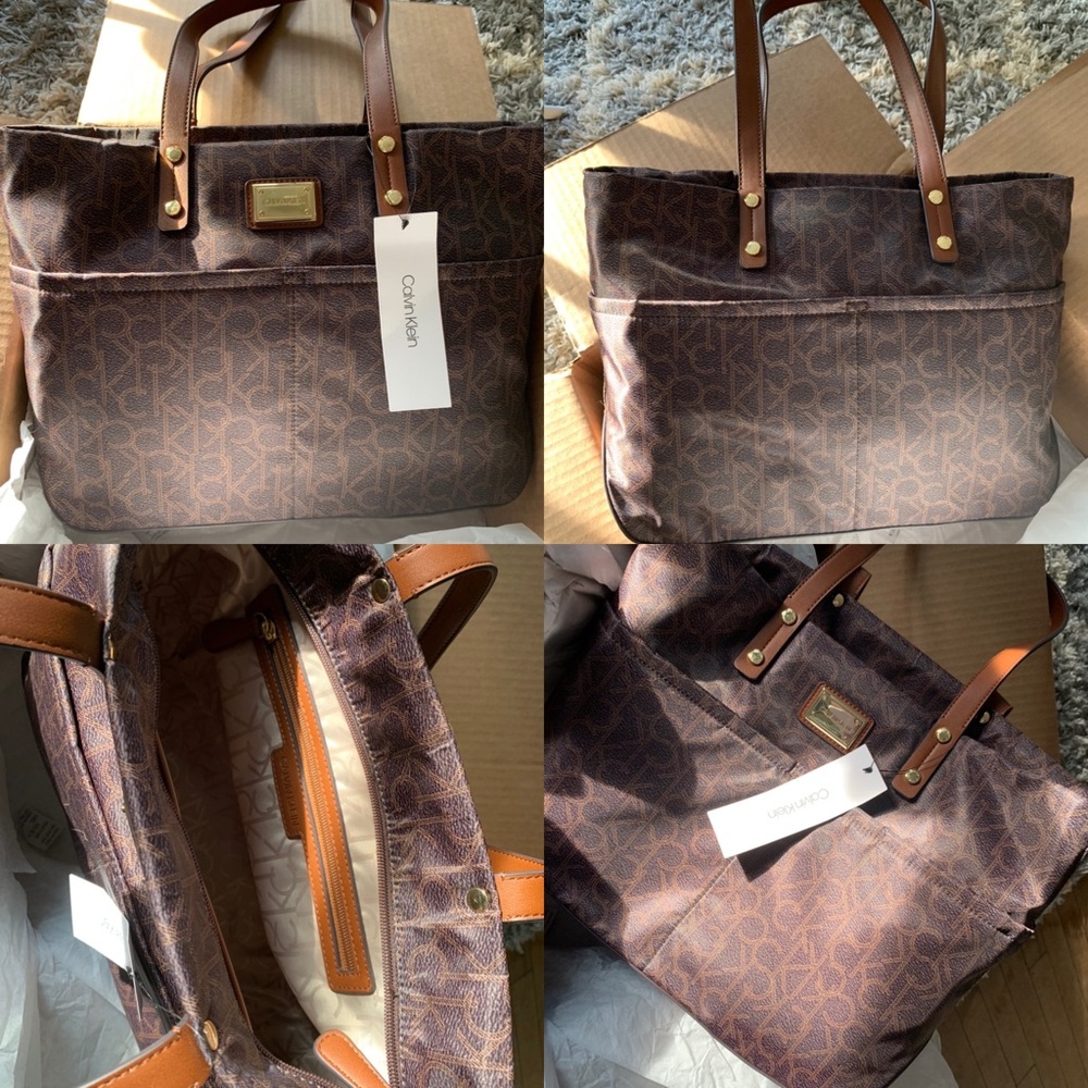 New Calvin Klein Signature Tote Bag